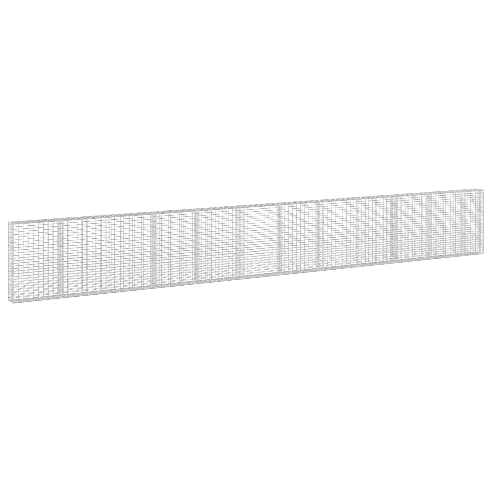 Gabione Mit 5 Mm Draht Und 5x10 Cm Maschen 1150x30x150 Cm Vidaxl