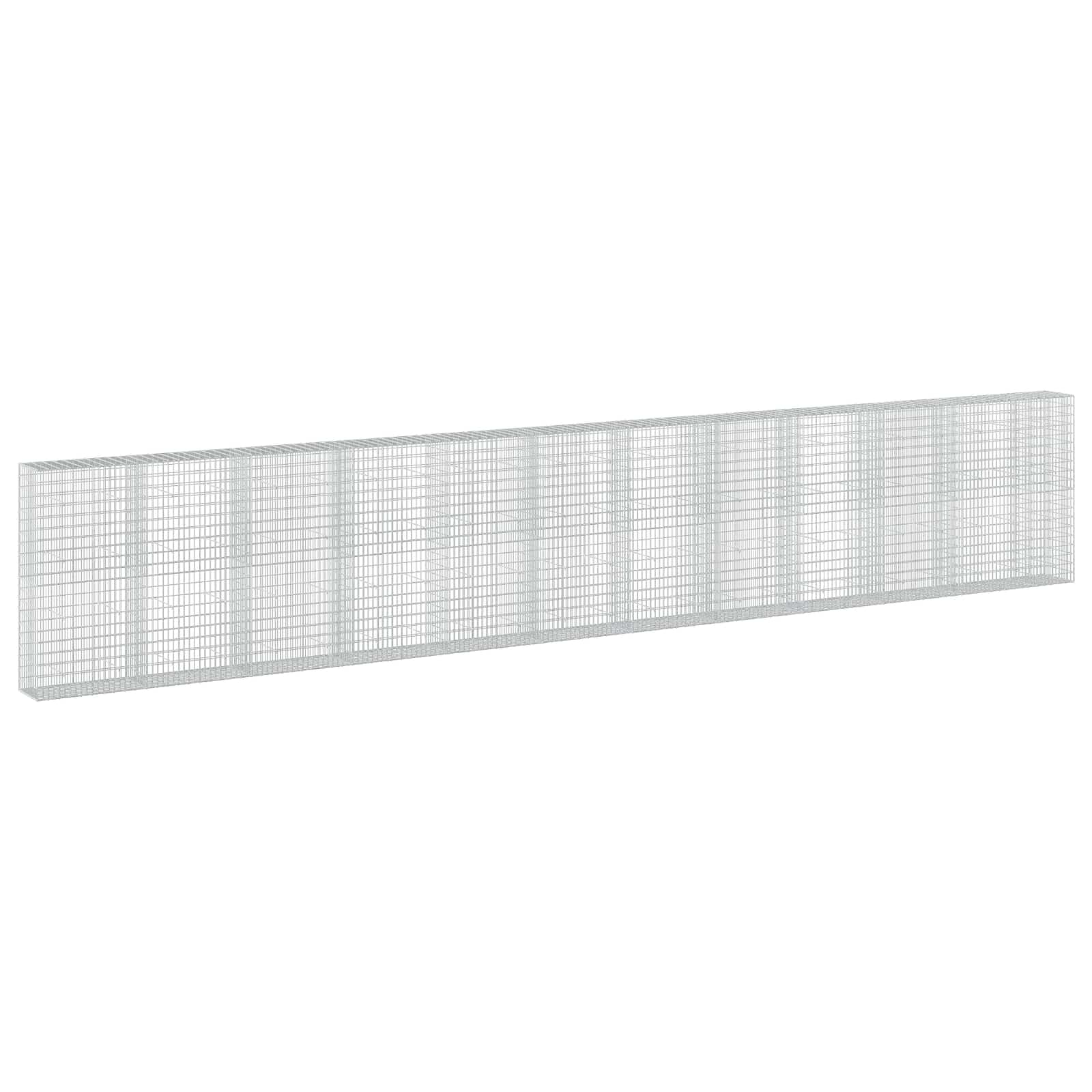 Gabione Mit 5 Mm Draht Und 5x10 Cm Maschen 1150x50x200 Cm Vidaxl