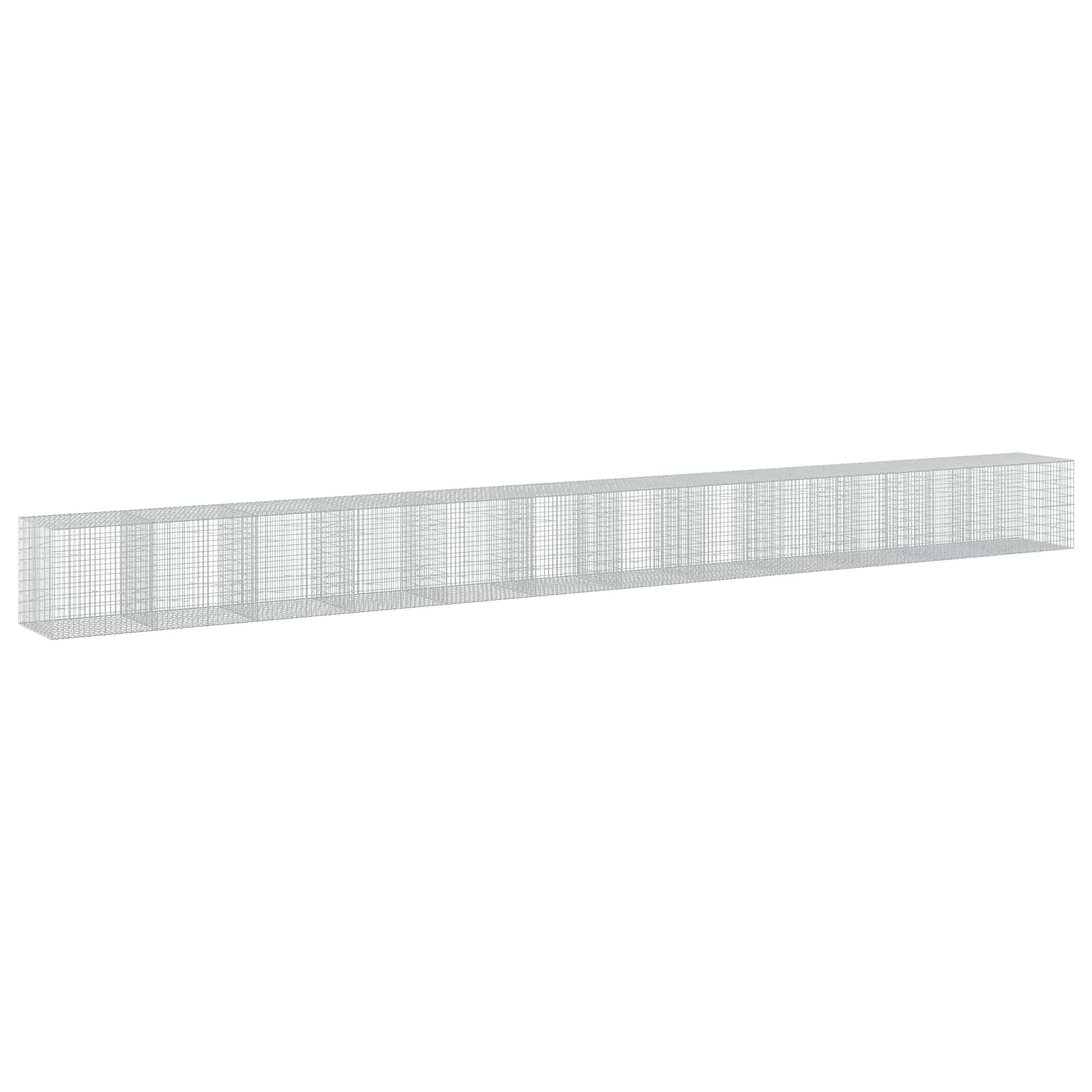 Gabione Mit 5 Mm Draht Und 5x10 Cm Maschen 1200x100x100 Cm Vidaxl