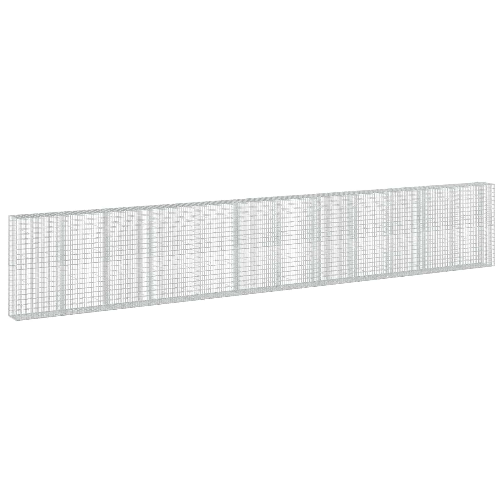 Gabione Mit 5 Mm Draht Und 5x10 Cm Maschen 1200x50x200 Cm Vidaxl