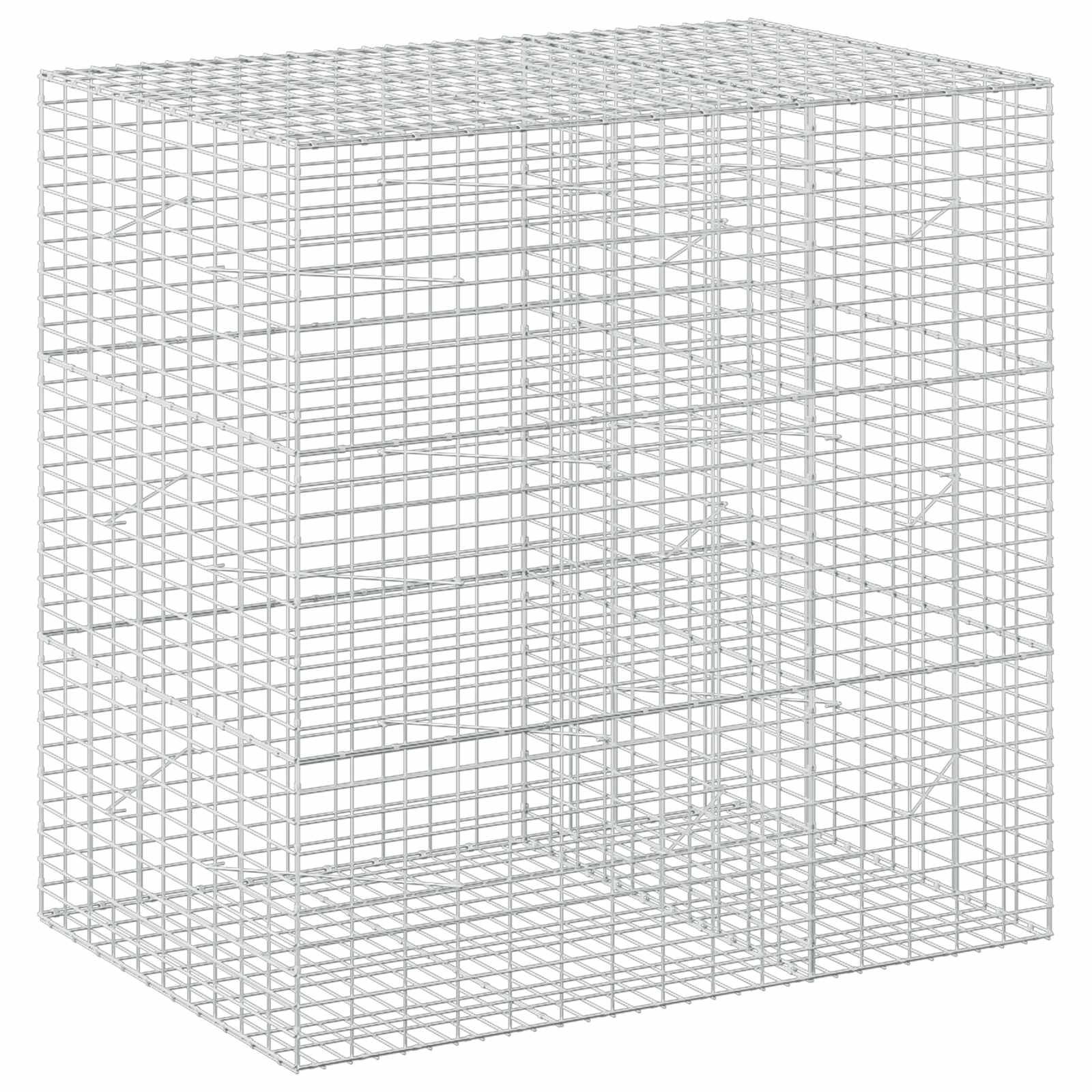 Gabione Mit 5 Mm Draht Und 5x10 Cm Maschen 150x100x150 Cm Vidaxl