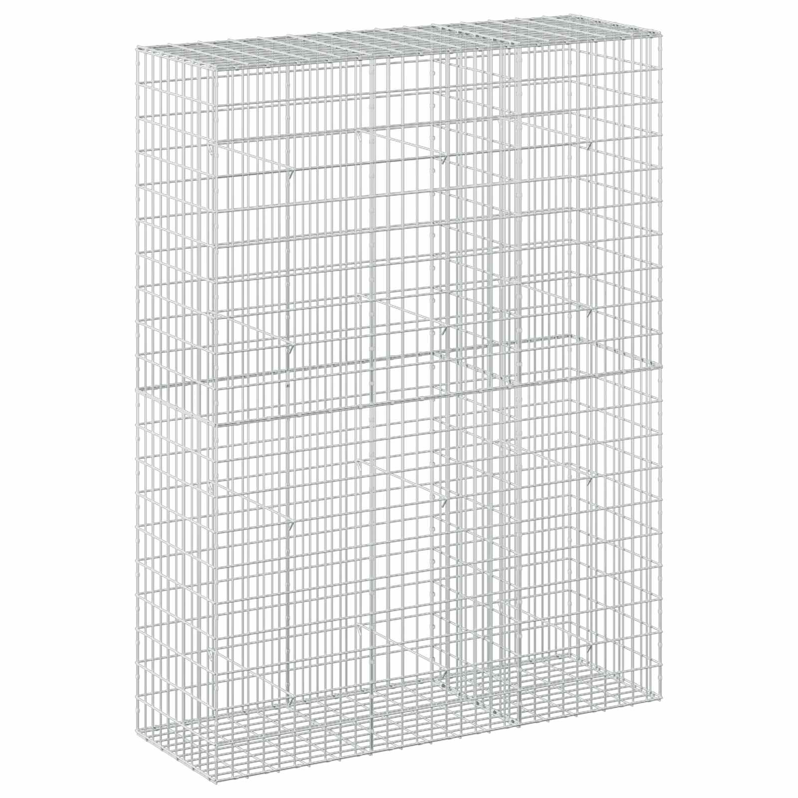 Gabione Mit 5 Mm Draht Und 5x10 Cm Maschen 150x50x200 Cm Vidaxl