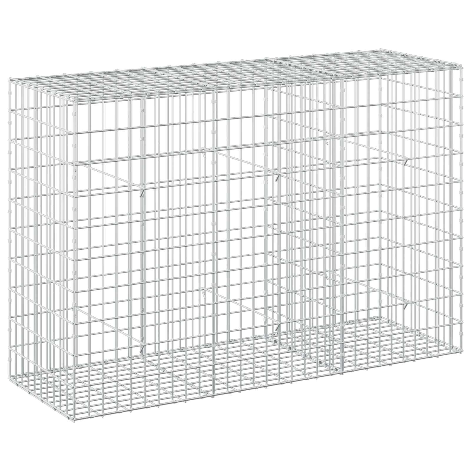 Gabione Mit 5 Mm Draht Und 5x10 Cm Maschen 150x50x100 Cm Vidaxl
