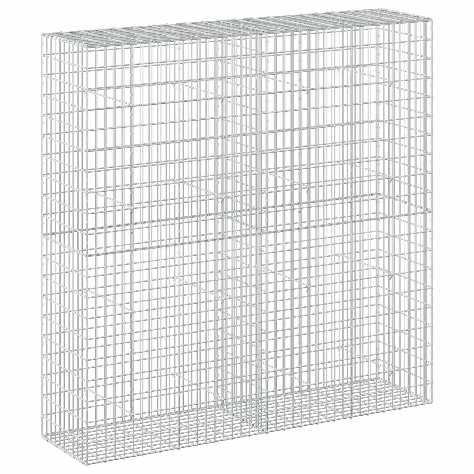 Gabione Mit 5 Mm Draht Und 5x10 Cm Maschen 200x50x200 Cm Vidaxl