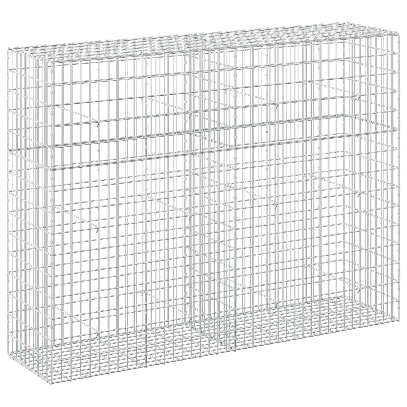 Gabione Mit 5 Mm Draht Und 5x10 Cm Maschen 200x50x150 Cm Vidaxl