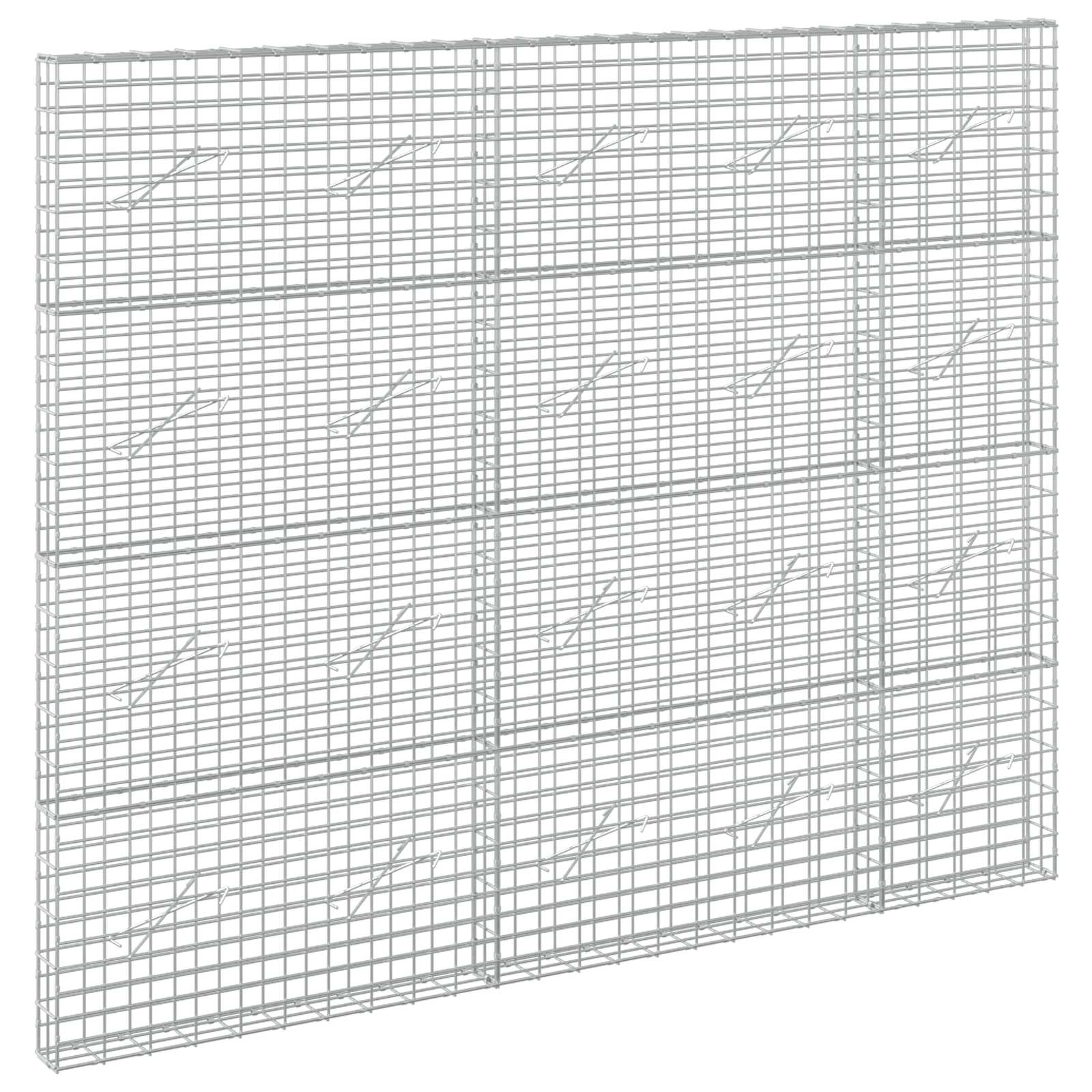 Gabione Mit 5 Mm Draht Und 5x10 Cm Maschen 250x10x200 Cm Vidaxl