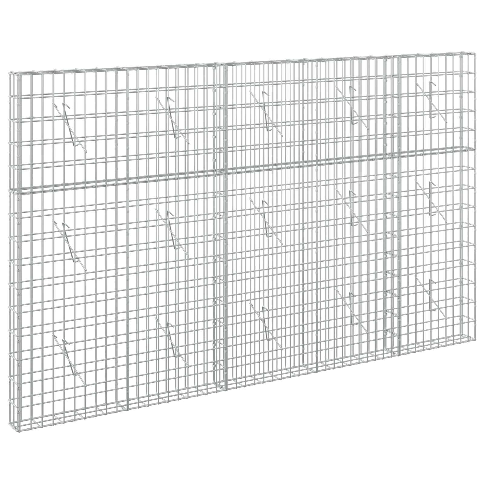 Gabione Mit 5 Mm Draht Und 5x10 Cm Maschen 250x10x150 Cm Vidaxl