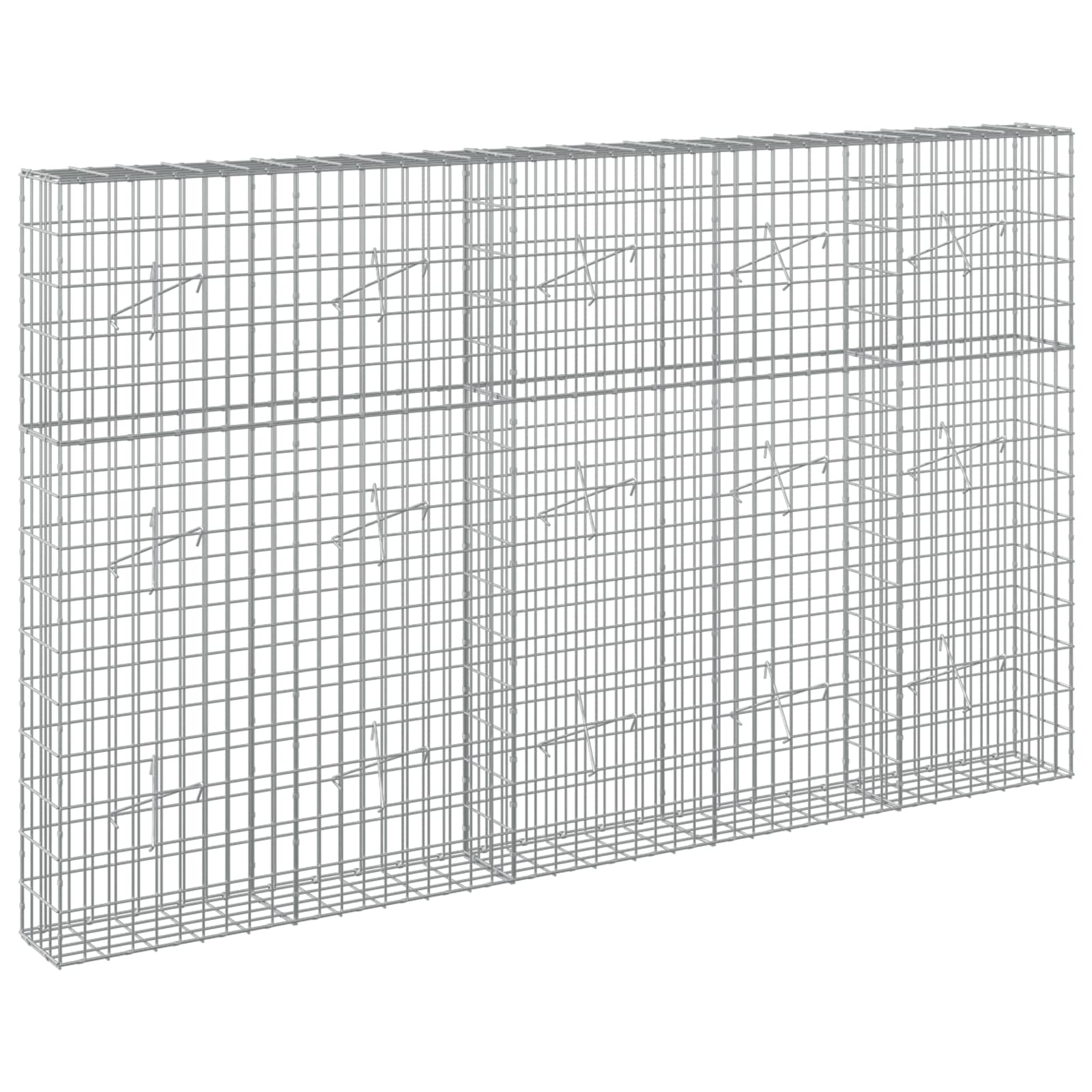 Gabione Mit 5 Mm Draht Und 5x10 Cm Maschen 250x20x150 Cm Vidaxl