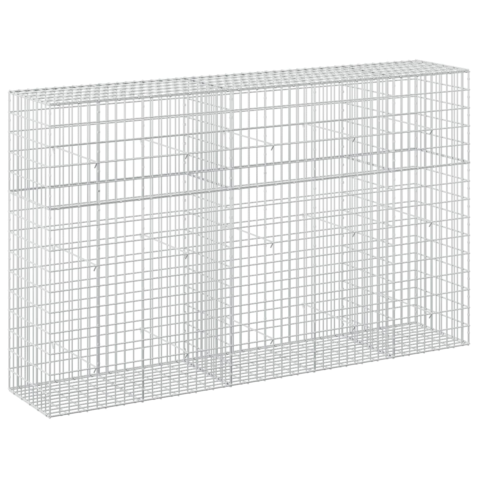 Gabione Mit 5 Mm Draht Und 5x10 Cm Maschen 250x50x150 Cm Vidaxl