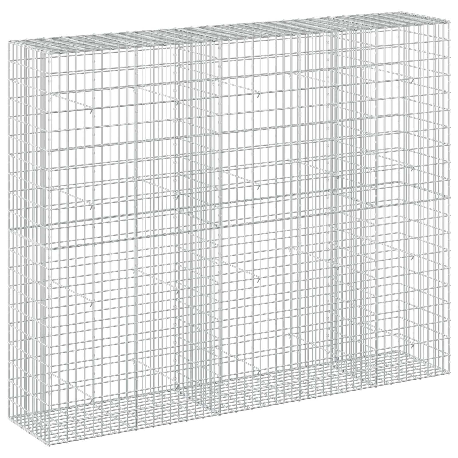 Gabione Mit 5 Mm Draht Und 5x10 Cm Maschen 250x50x200 Cm Vidaxl