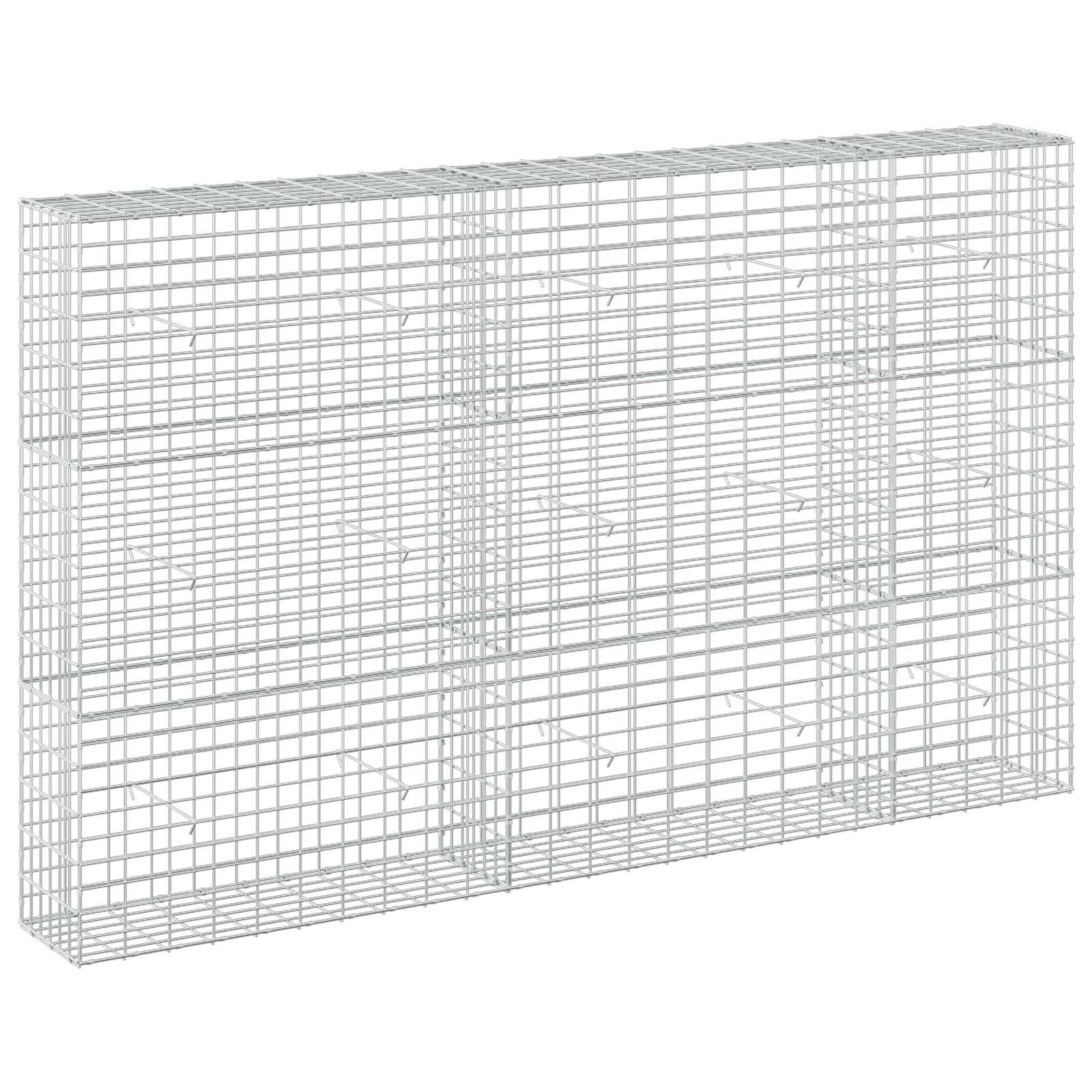 Gabione Mit 5 Mm Draht Und 5x10 Cm Maschen 250x30x150 Cm Vidaxl