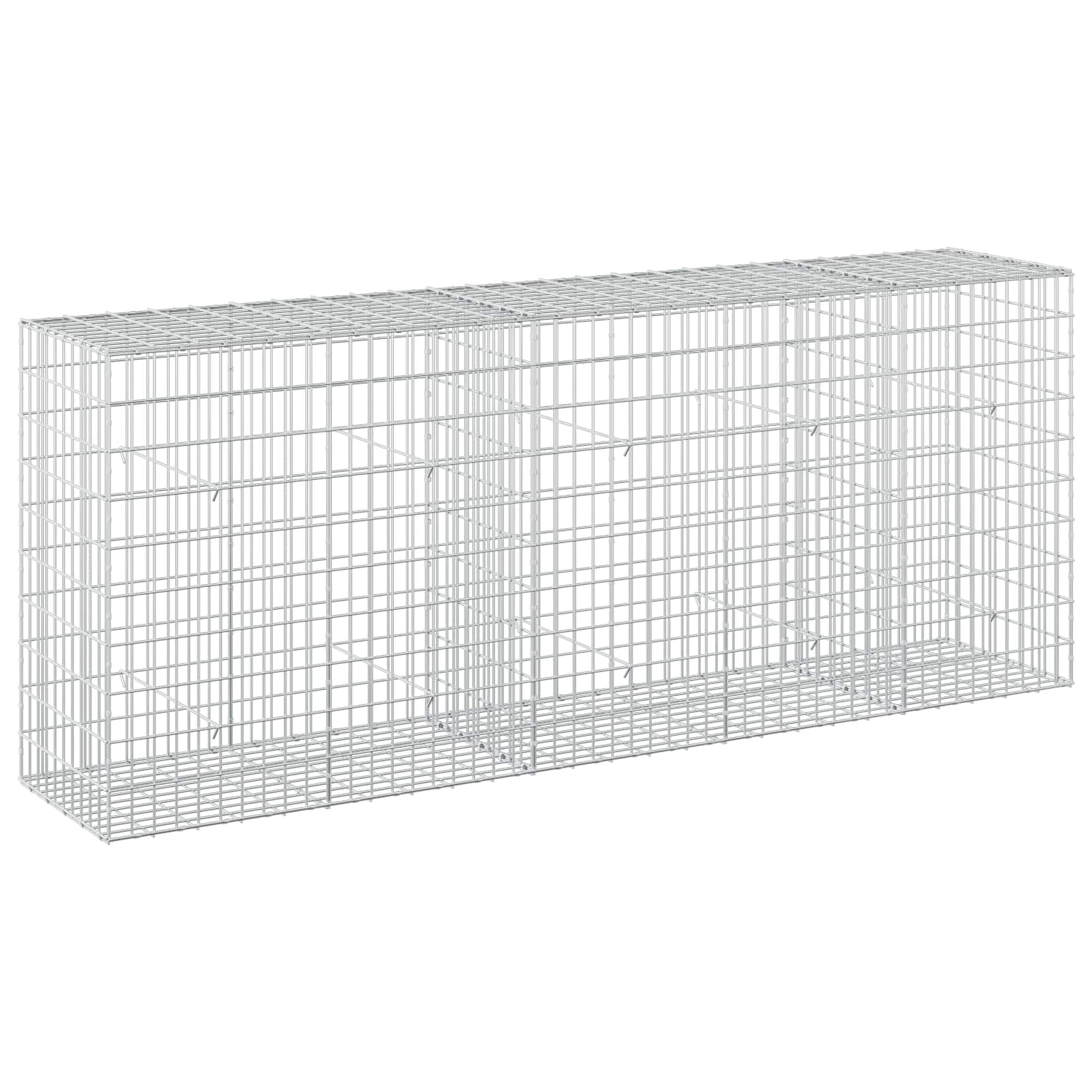 Gabione Mit 5 Mm Draht Und 5x10 Cm Maschen 250x50x100 Cm Vidaxl