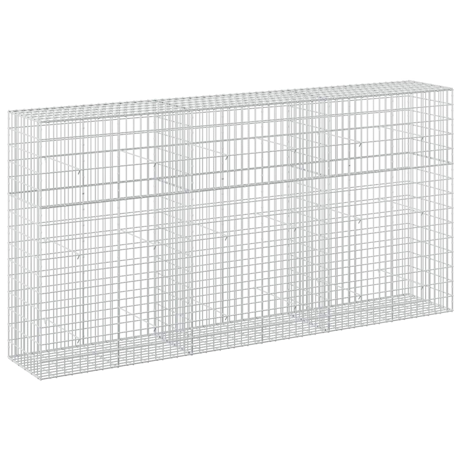Gabione Mit 5 Mm Draht Und 5x10 Cm Maschen 300x50x150 Cm Vidaxl