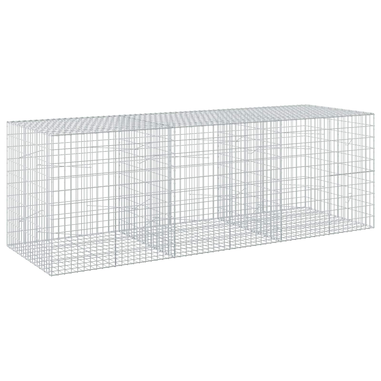 Gabione Mit 5 Mm Draht Und 5x10 Cm Maschen 300x100x100 Cm Vidaxl