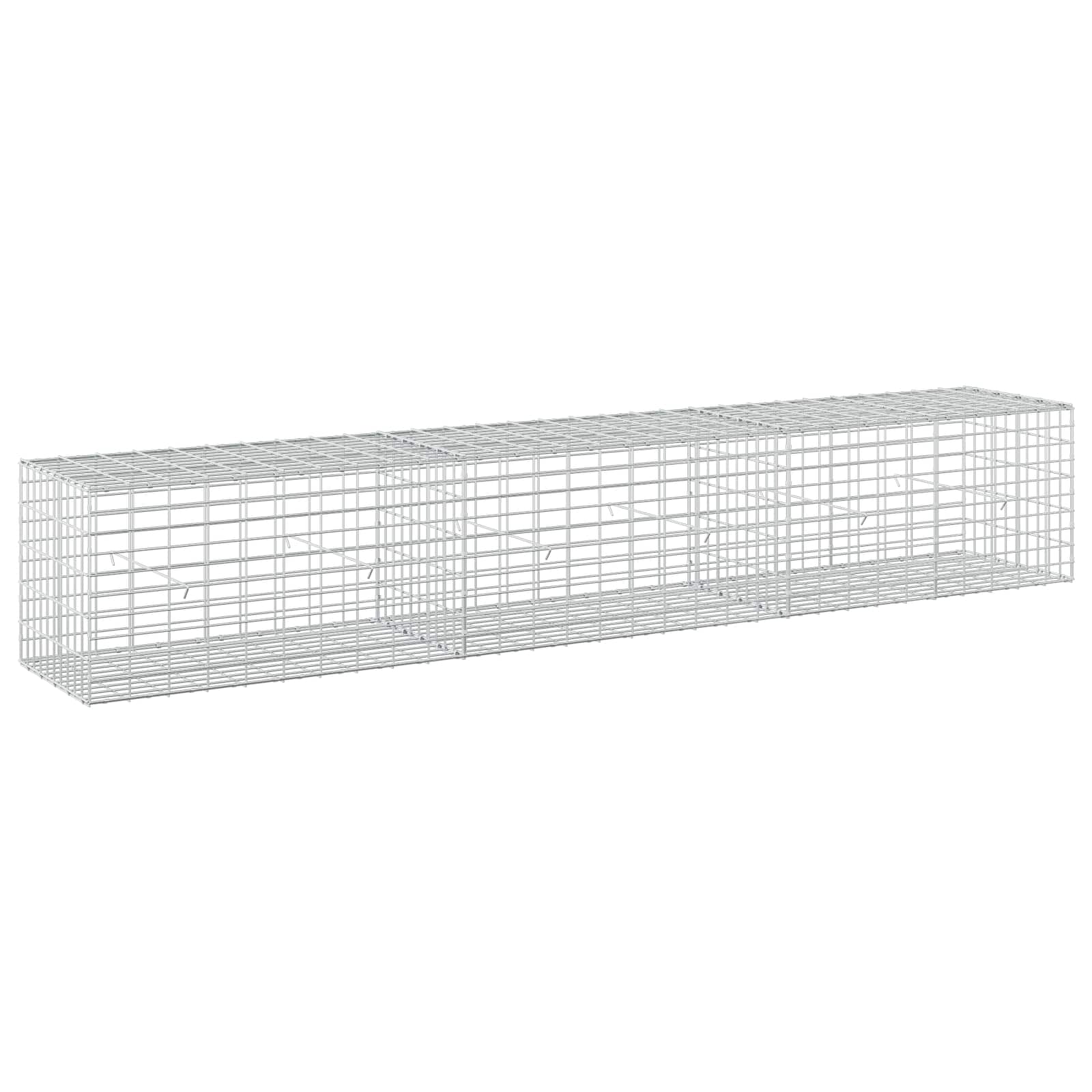 Gabione Mit 5 Mm Draht Und 5x10 Cm Maschen 300x50x50 Cm Vidaxl