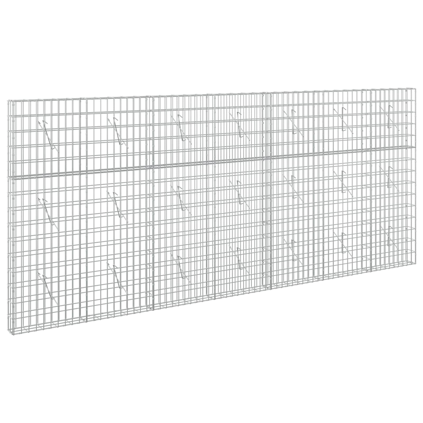 Gabione Mit 5 Mm Draht Und 5x10 Cm Maschen 350x10x150 Cm Vidaxl