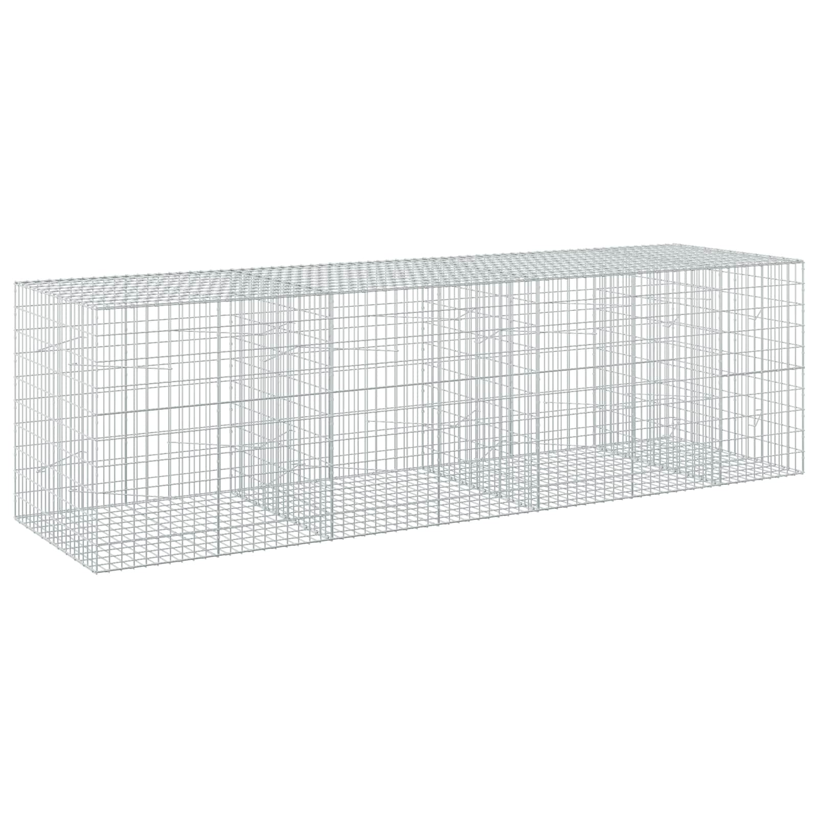 Gabione Mit 5 Mm Draht Und 5x10 Cm Maschen 350x100x100 Cm Vidaxl