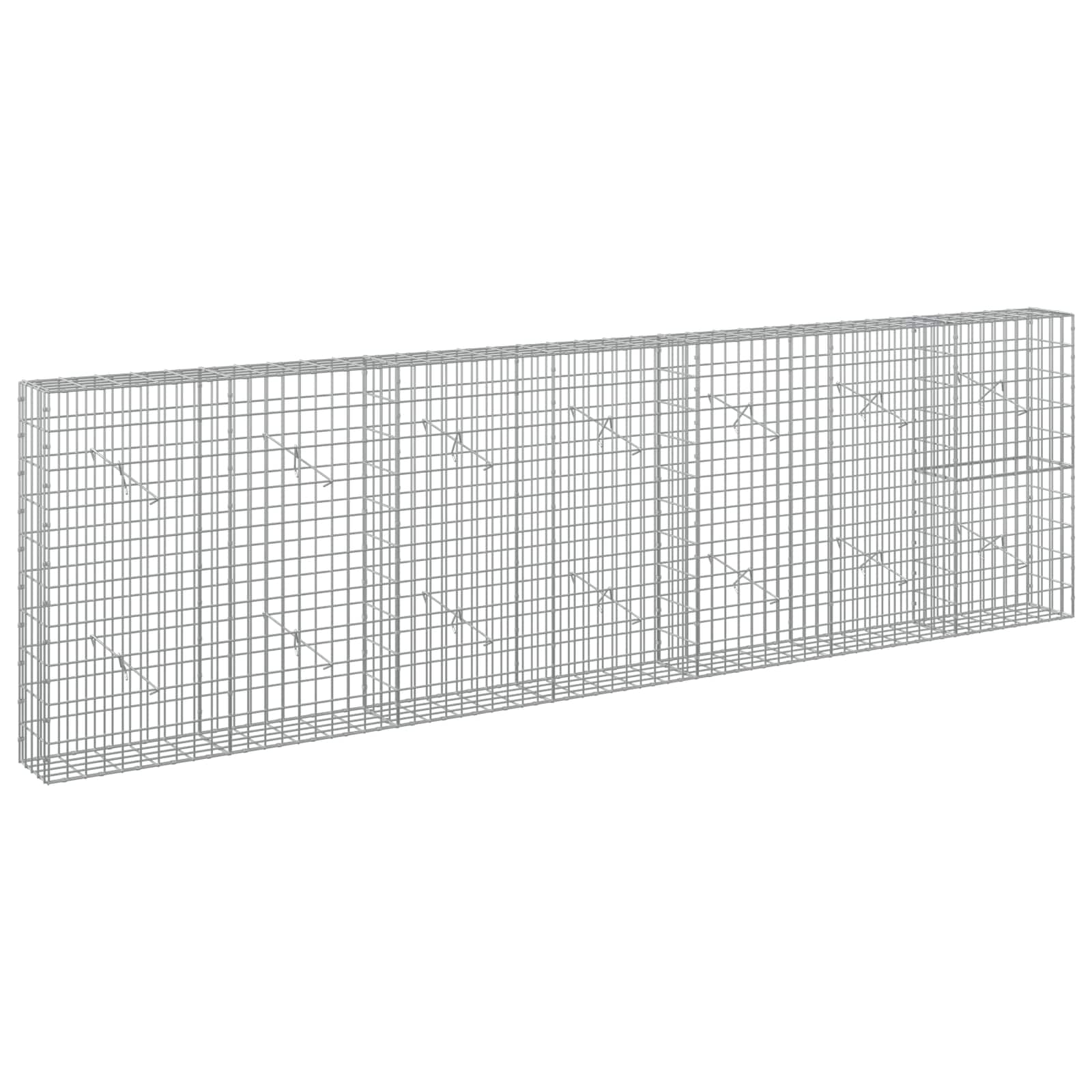 Gabione Mit 5 Mm Draht Und 5x10 Cm Maschen 350x20x100 Cm Vidaxl