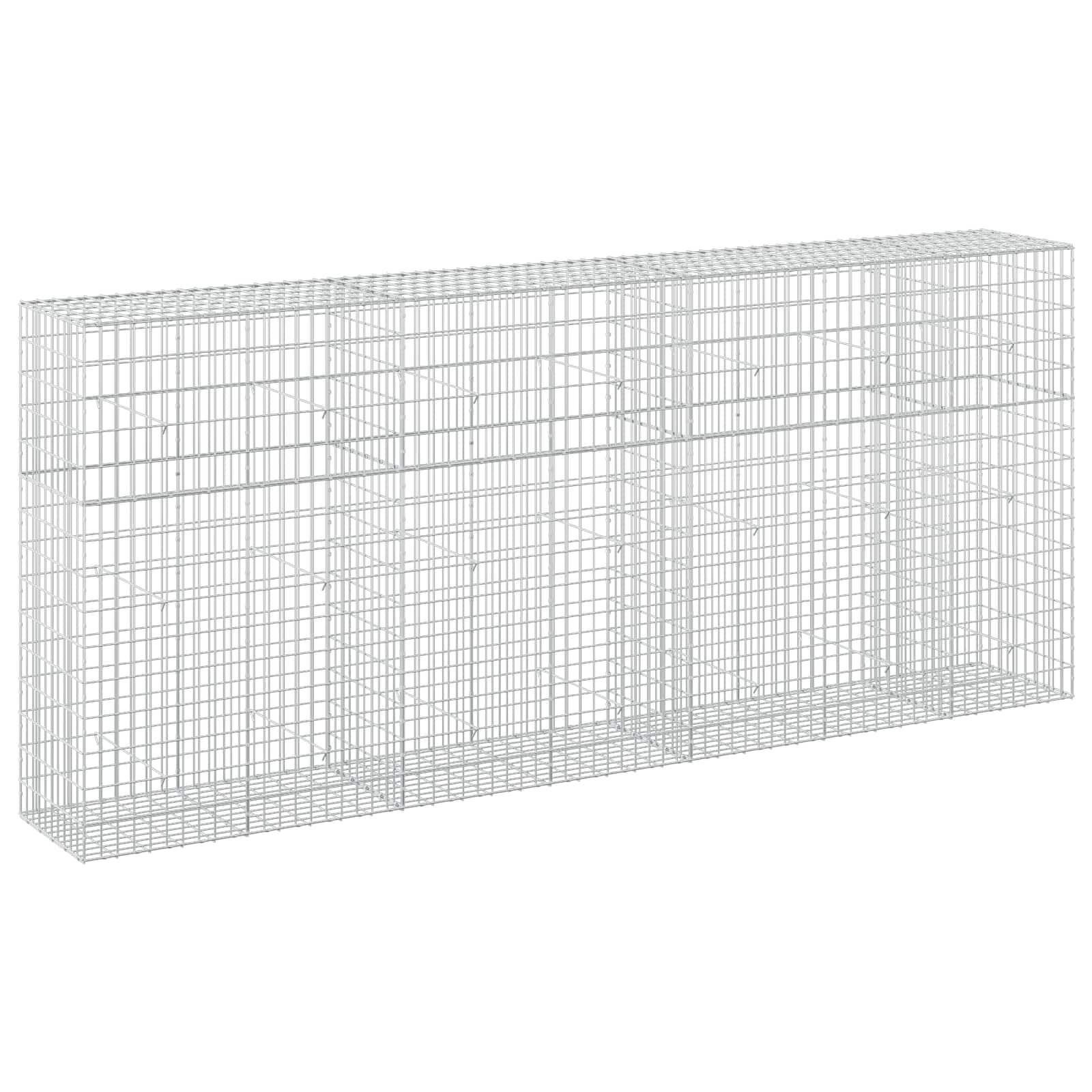 Gabione Mit 5 Mm Draht Und 5x10 Cm Maschen 350x50x150 Cm Vidaxl