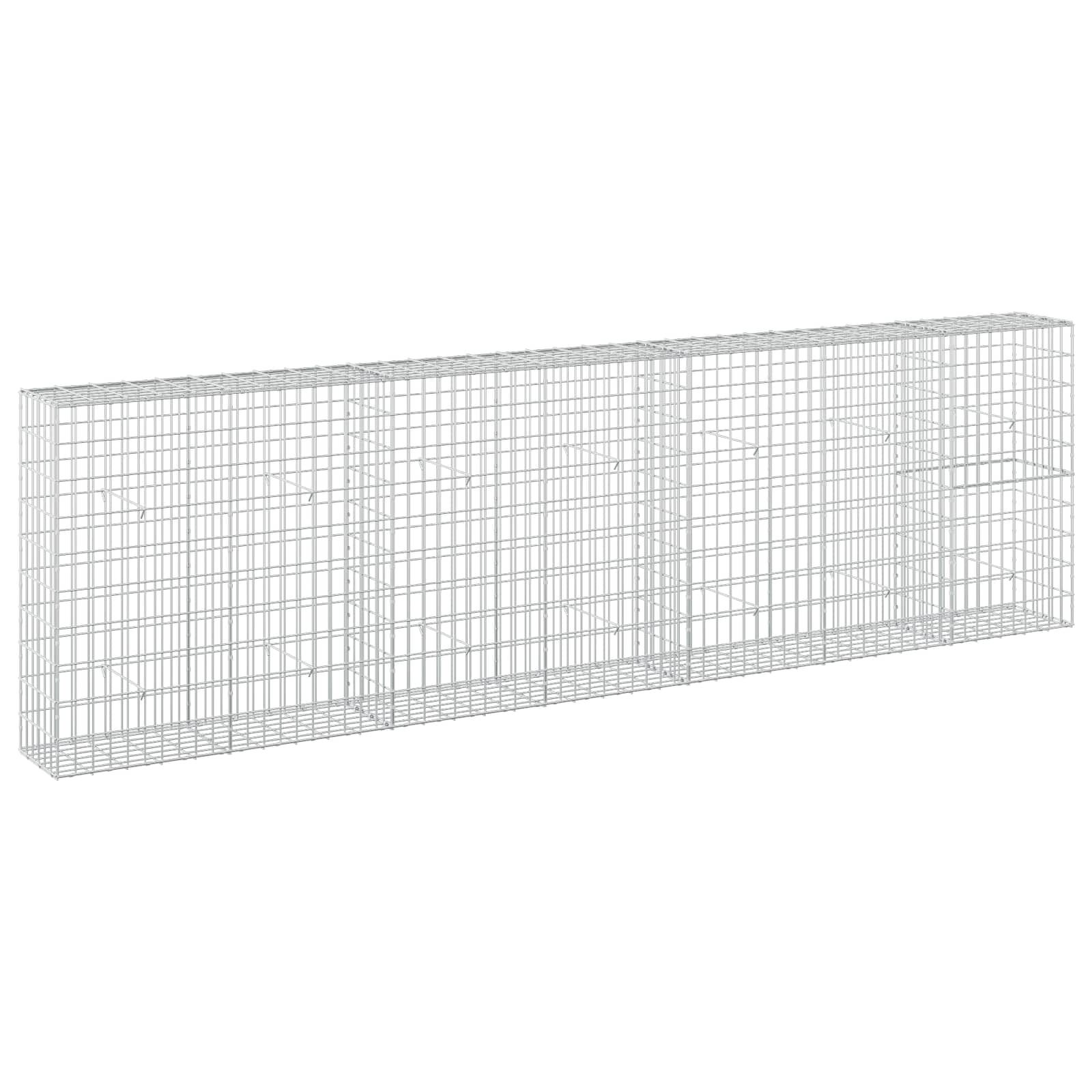 Gabione Mit 5 Mm Draht Und 5x10 Cm Maschen 350x30x100 Cm Vidaxl