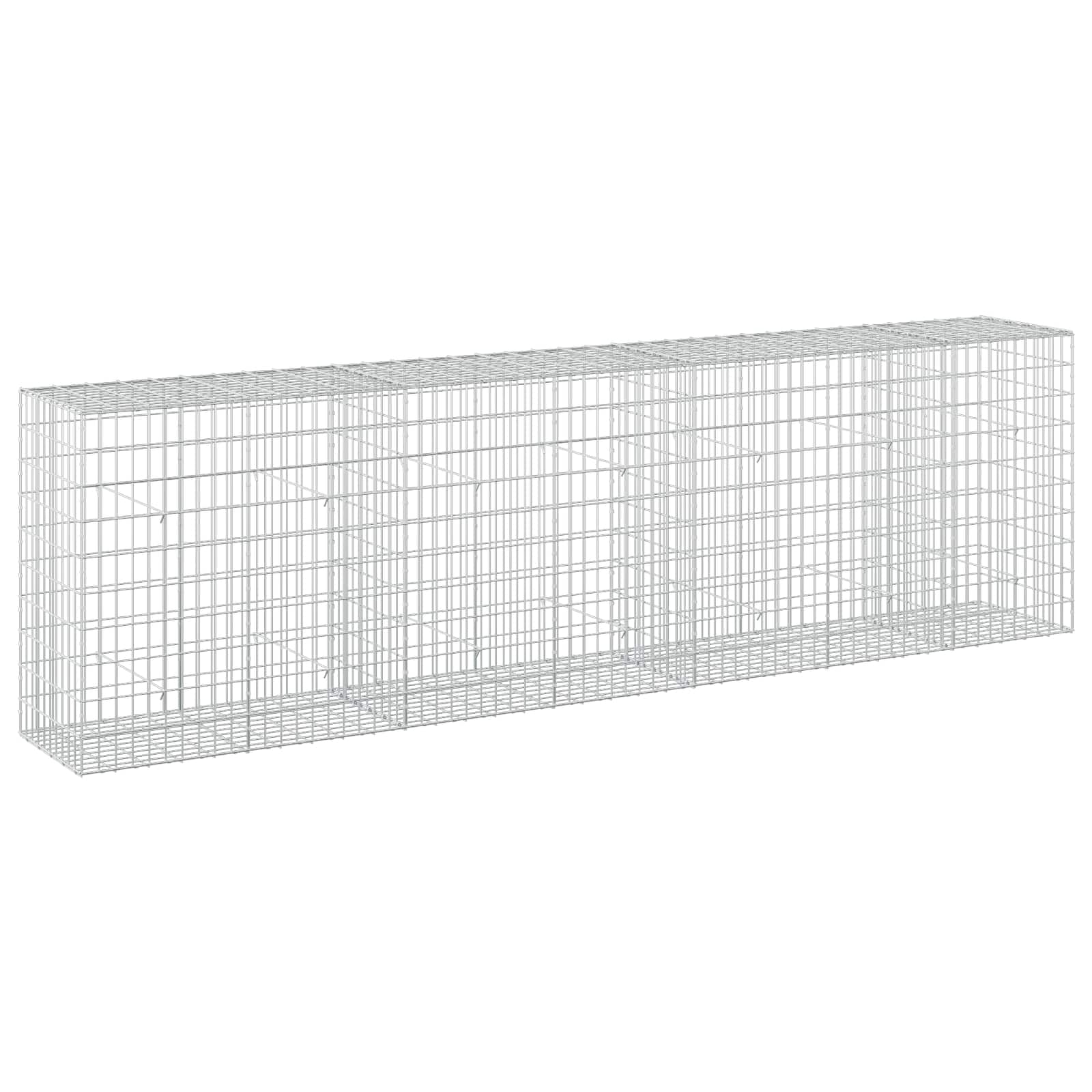 Gabione Mit 5 Mm Draht Und 5x10 Cm Maschen 350x50x100 Cm Vidaxl