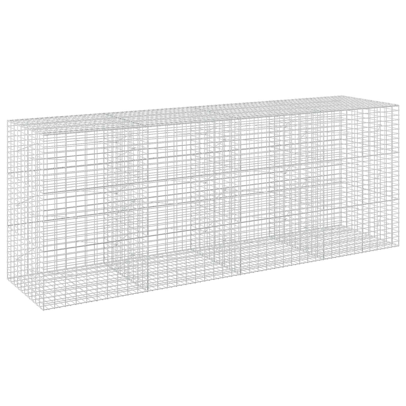Gabione Mit 5 Mm Draht Und 5x10 Cm Maschen 400x100x150 Cm Vidaxl