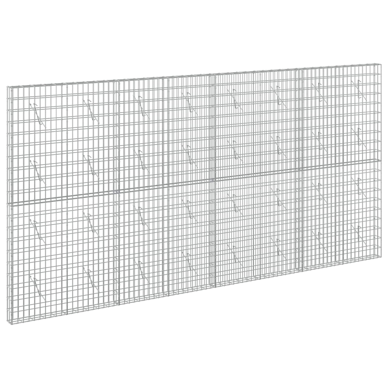 Gabione Mit 5 Mm Draht Und 5x10 Cm Maschen 400x10x200 Cm Vidaxl