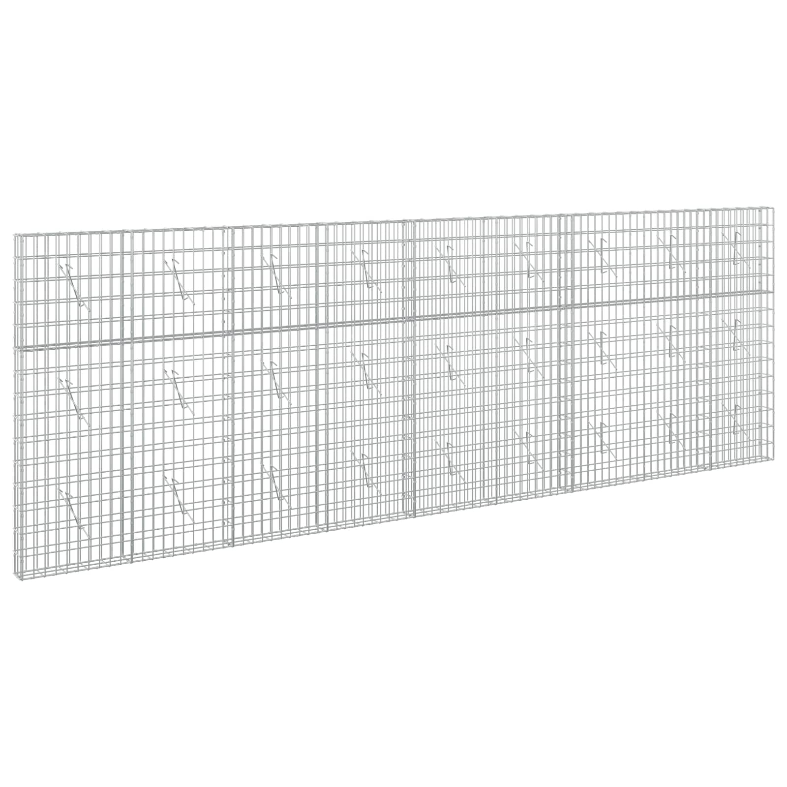 Gabione Mit 5 Mm Draht Und 5x10 Cm Maschen 450x10x150 Cm Vidaxl