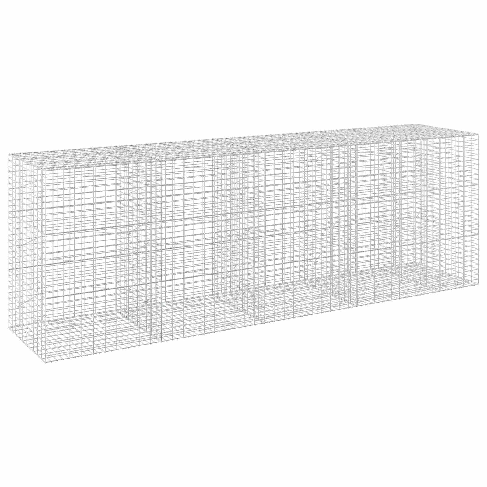 Gabione Mit 5 Mm Draht Und 5x10 Cm Maschen 450x100x150 Cm Vidaxl