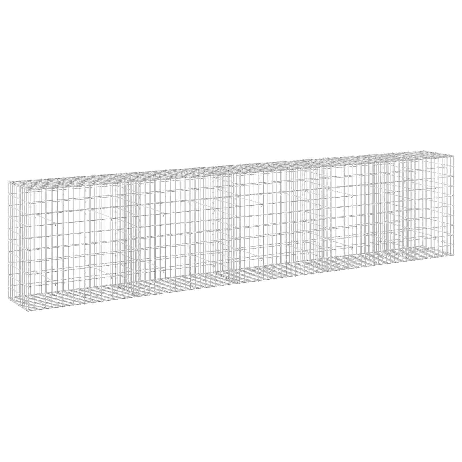 Gabione Mit 5 Mm Draht Und 5x10 Cm Maschen 450x50x100 Cm Vidaxl