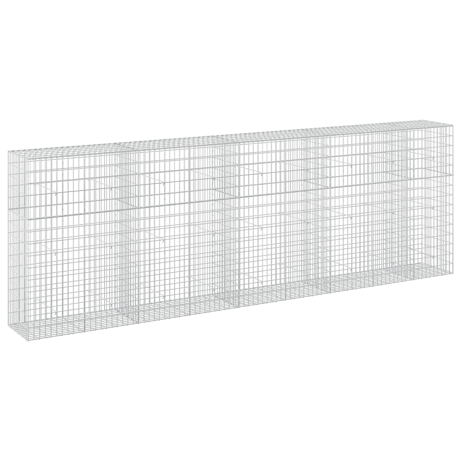 Gabione Mit 5 Mm Draht Und 5x10 Cm Maschen 450x50x150 Cm Vidaxl