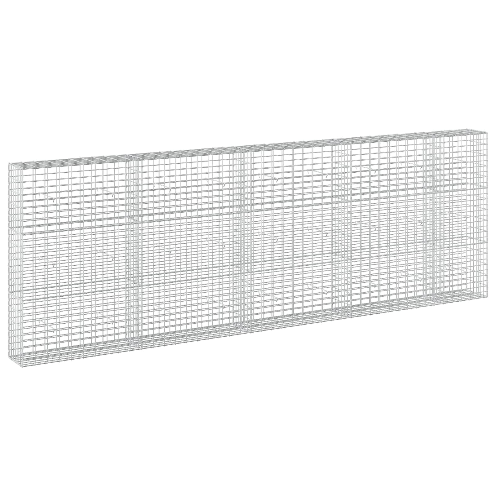 Gabione Mit 5 Mm Draht Und 5x10 Cm Maschen 450x30x150 Cm Vidaxl