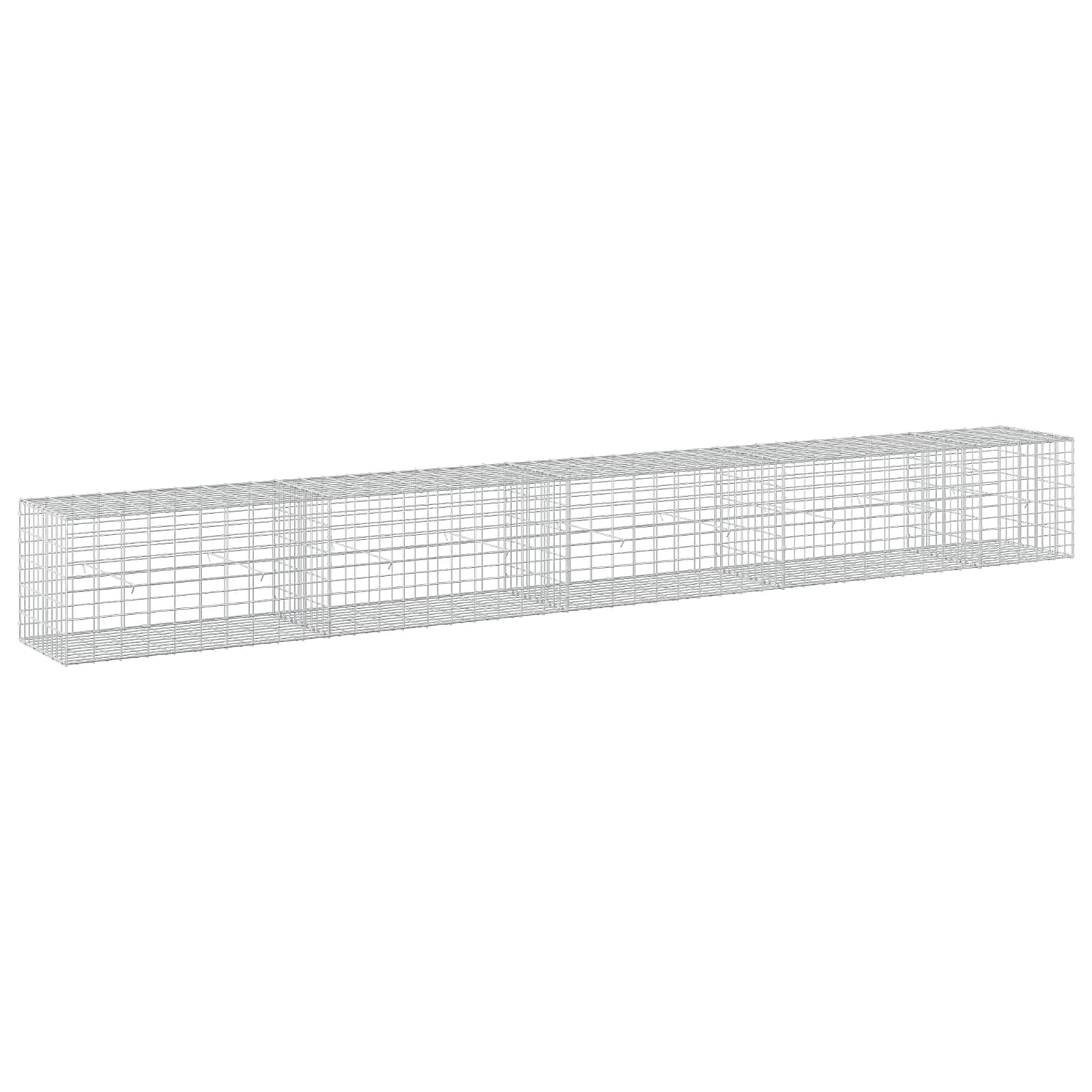 Gabione Mit 5 Mm Draht Und 5x10 Cm Maschen 450x50x50 Cm Vidaxl