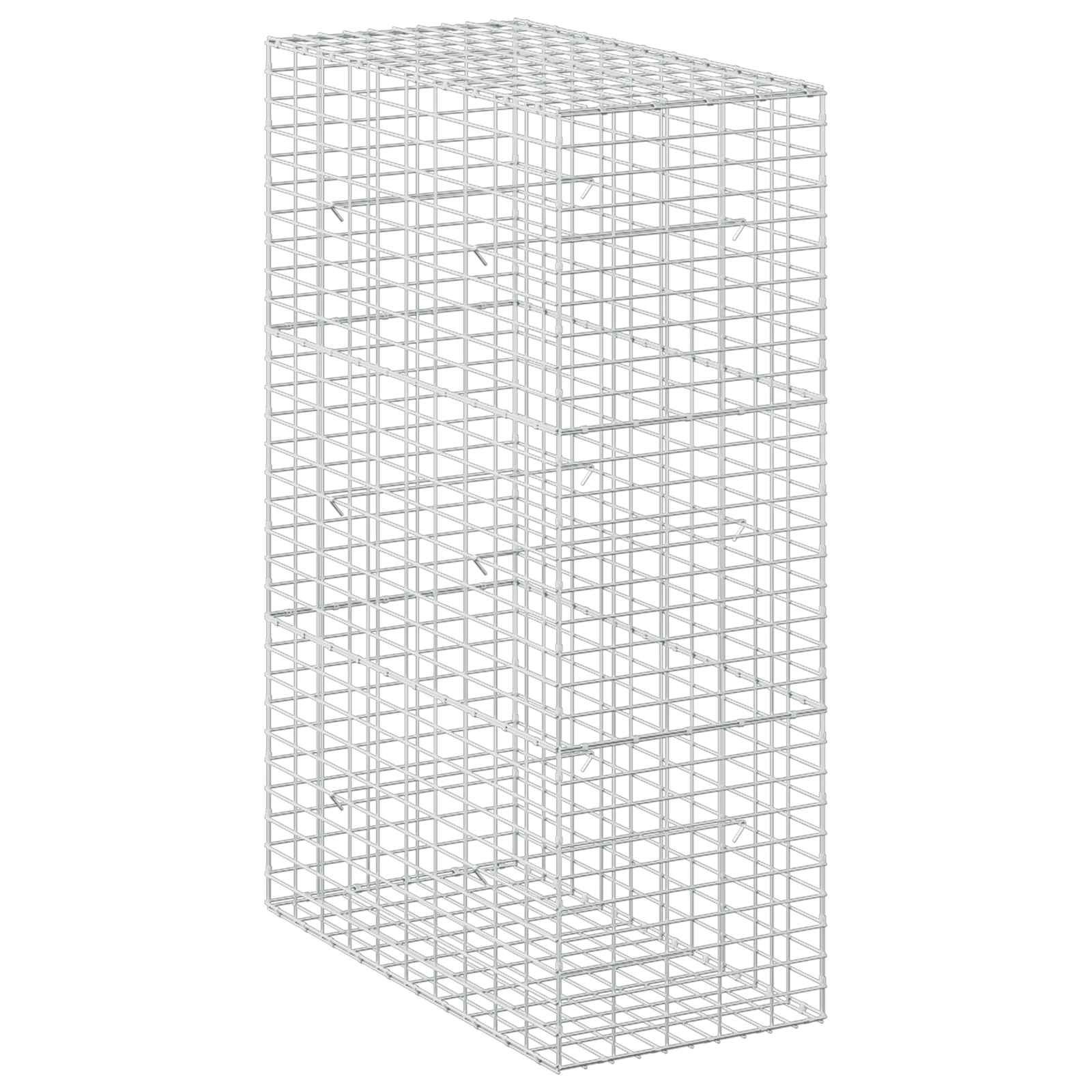 Gabione Mit 5 Mm Draht Und 5x10 Cm Maschen 50x100x150 Cm Vidaxl