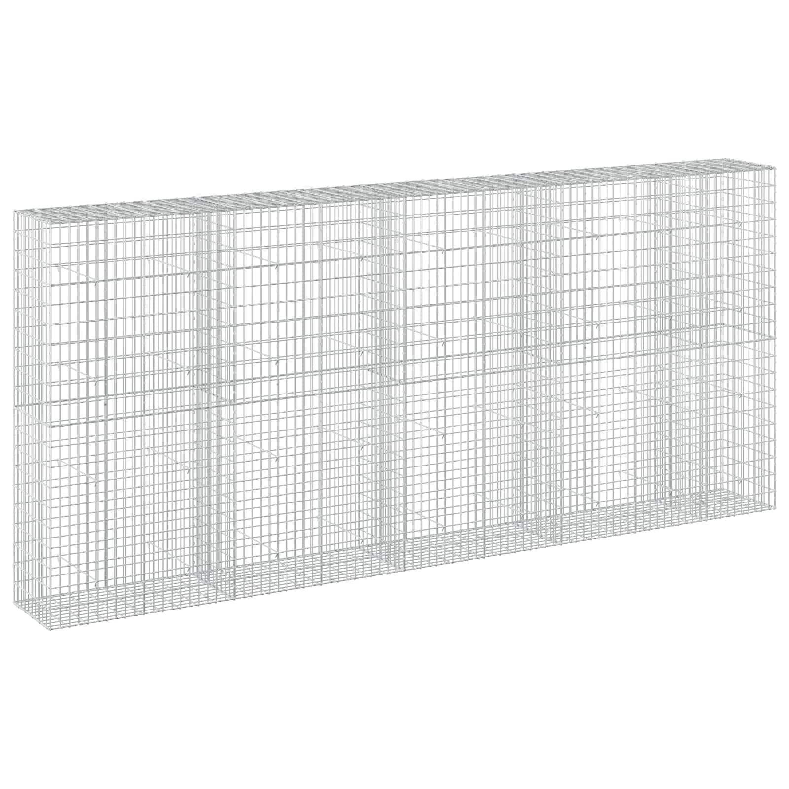 Gabione Mit 5 Mm Draht Und 5x10 Cm Maschen 450x50x200 Cm Vidaxl
