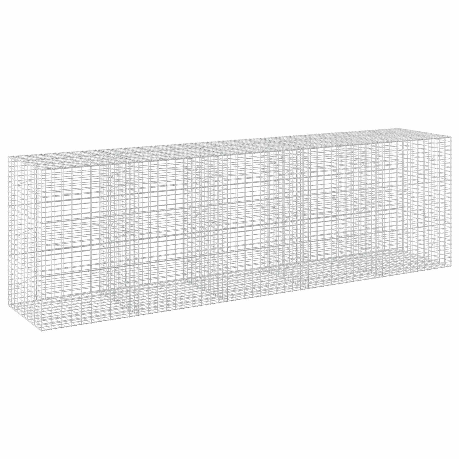 Gabione Mit 5 Mm Draht Und 5x10 Cm Maschen 500x100x150 Cm Vidaxl