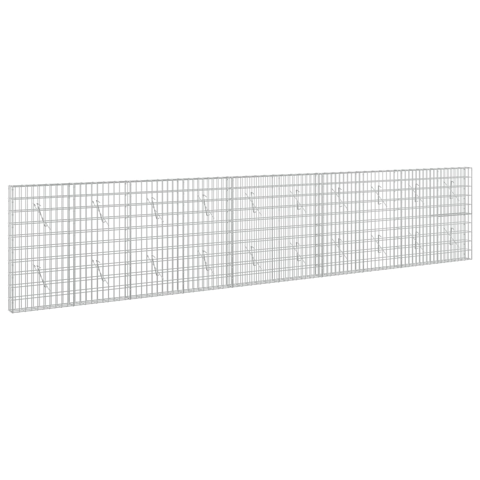 Gabione Mit 5 Mm Draht Und 5x10 Cm Maschen 500x10x100 Cm Vidaxl