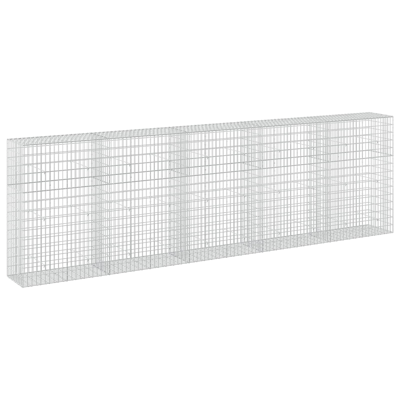 Gabione Mit 5 Mm Draht Und 5x10 Cm Maschen 500x50x150 Cm Vidaxl