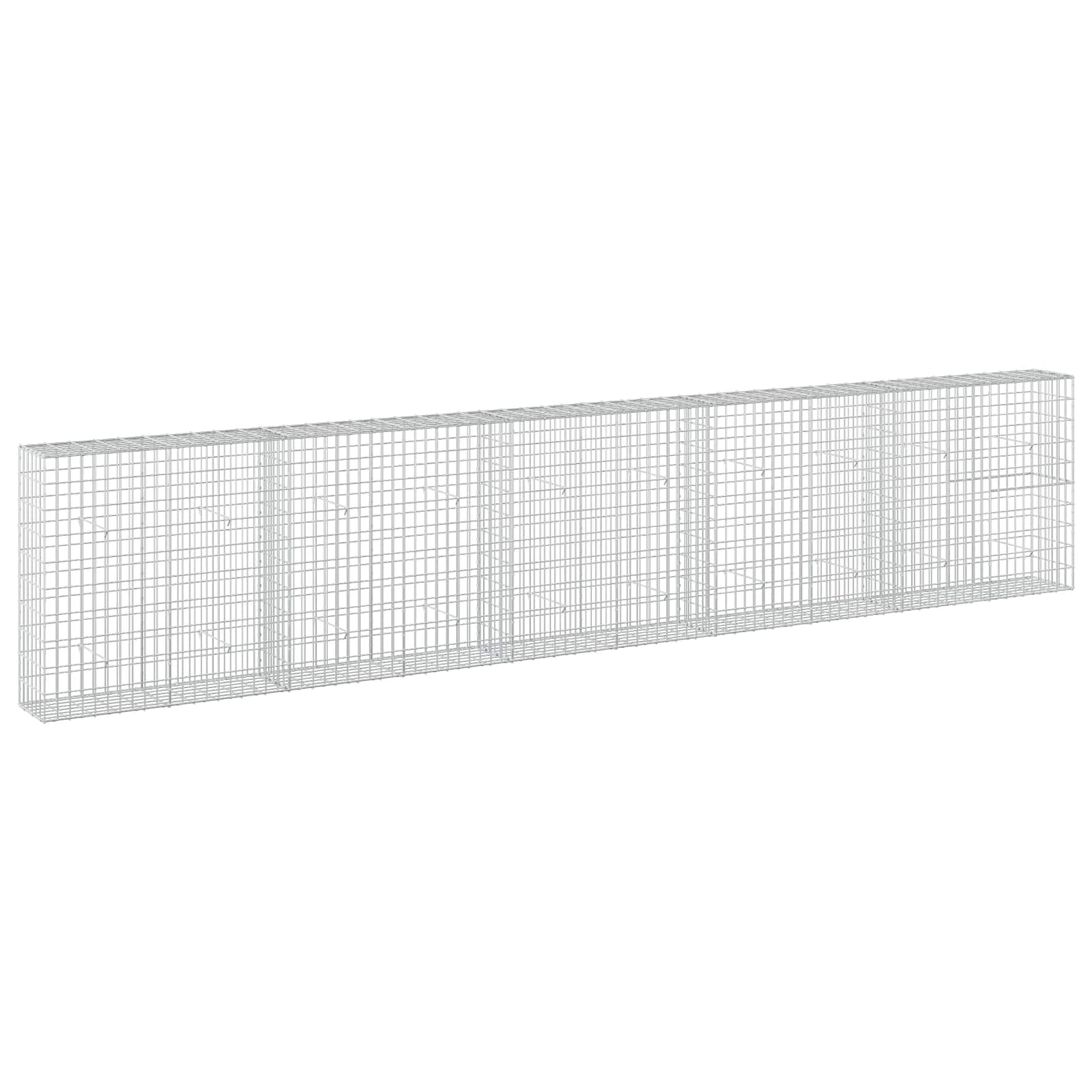 Gabione Mit 5 Mm Draht Und 5x10 Cm Maschen 500x30x100 Cm Vidaxl