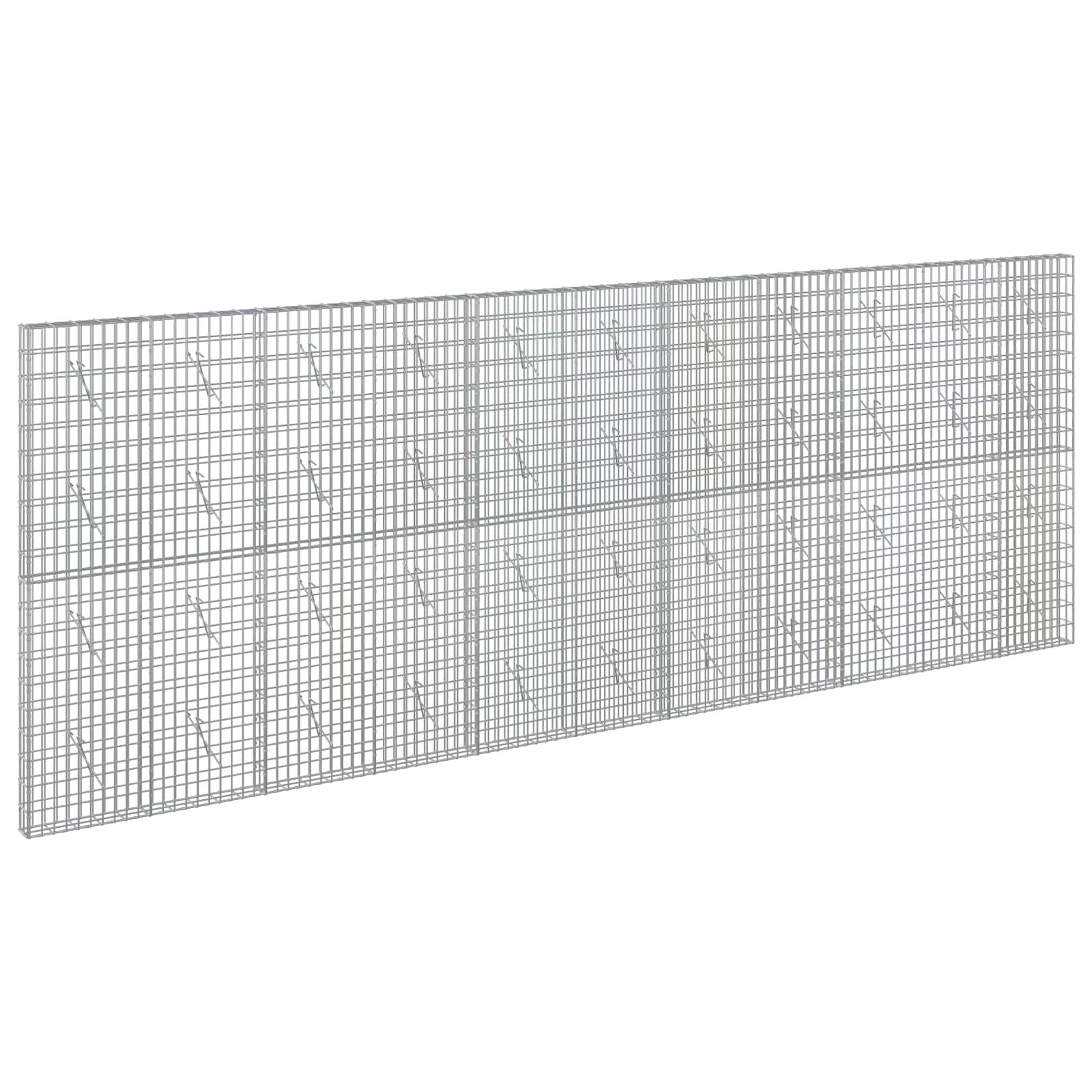 Gabione Mit 5 Mm Draht Und 5x10 Cm Maschen 550x10x200 Cm Vidaxl