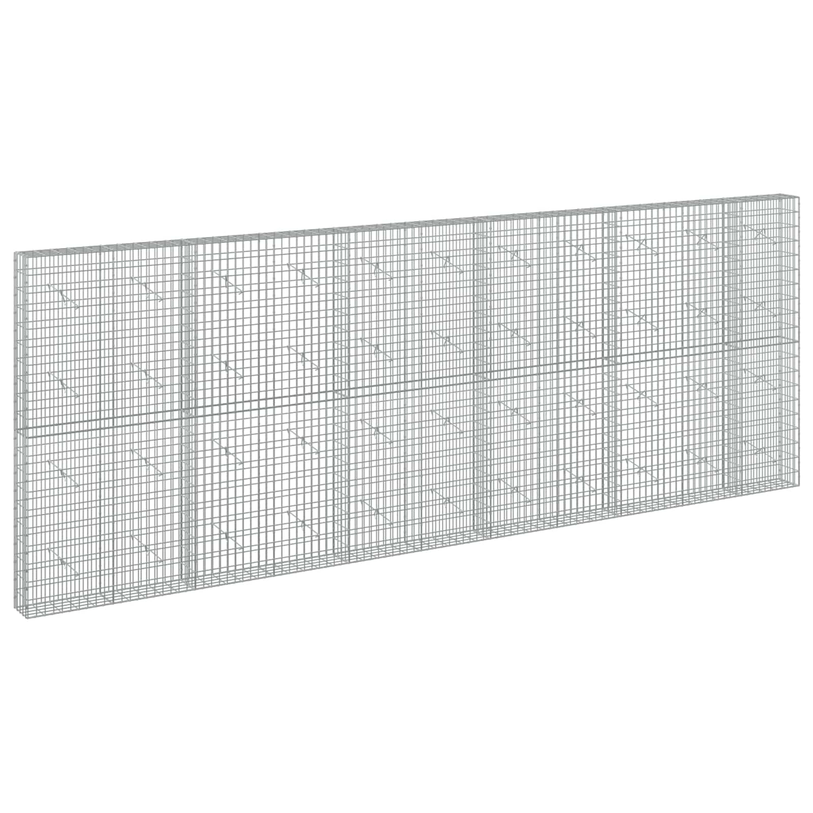 Gabione Mit 5 Mm Draht Und 5x10 Cm Maschen 550x20x200 Cm Vidaxl