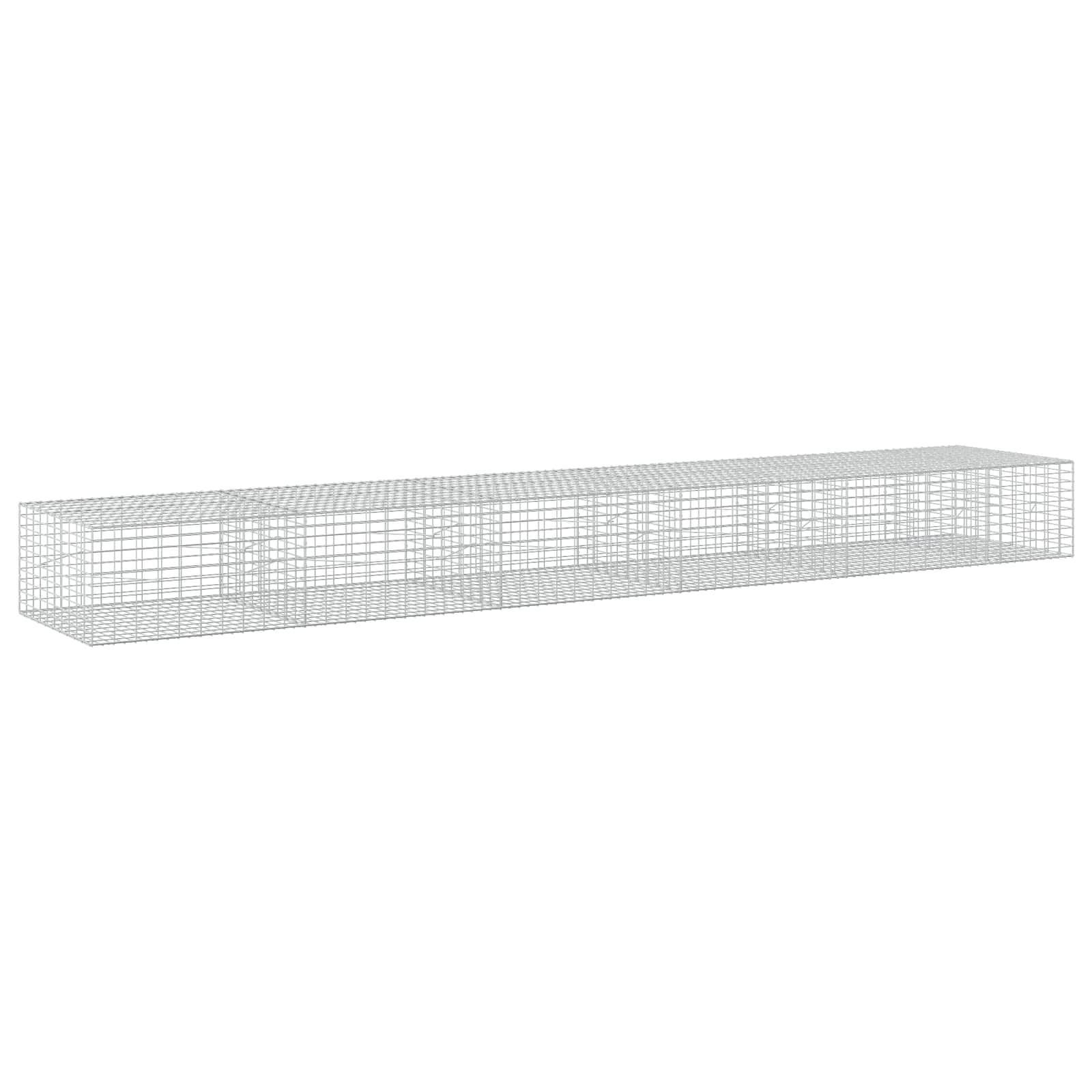 Gabione Mit 5 Mm Draht Und 5x10 Cm Maschen 550x100x50 Cm Vidaxl