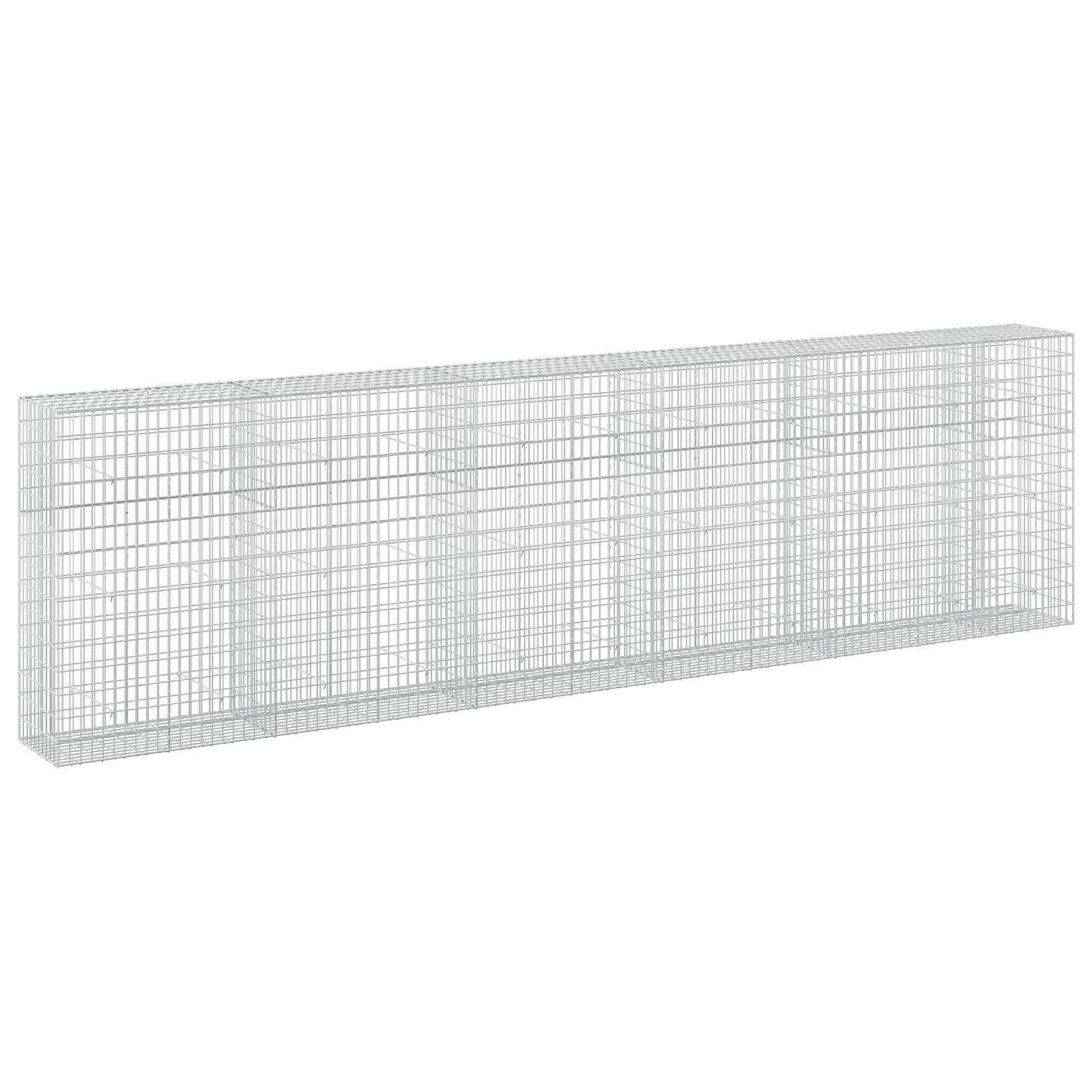 Gabione Mit 5 Mm Draht Und 5x10 Cm Maschen 550x50x150 Cm Vidaxl