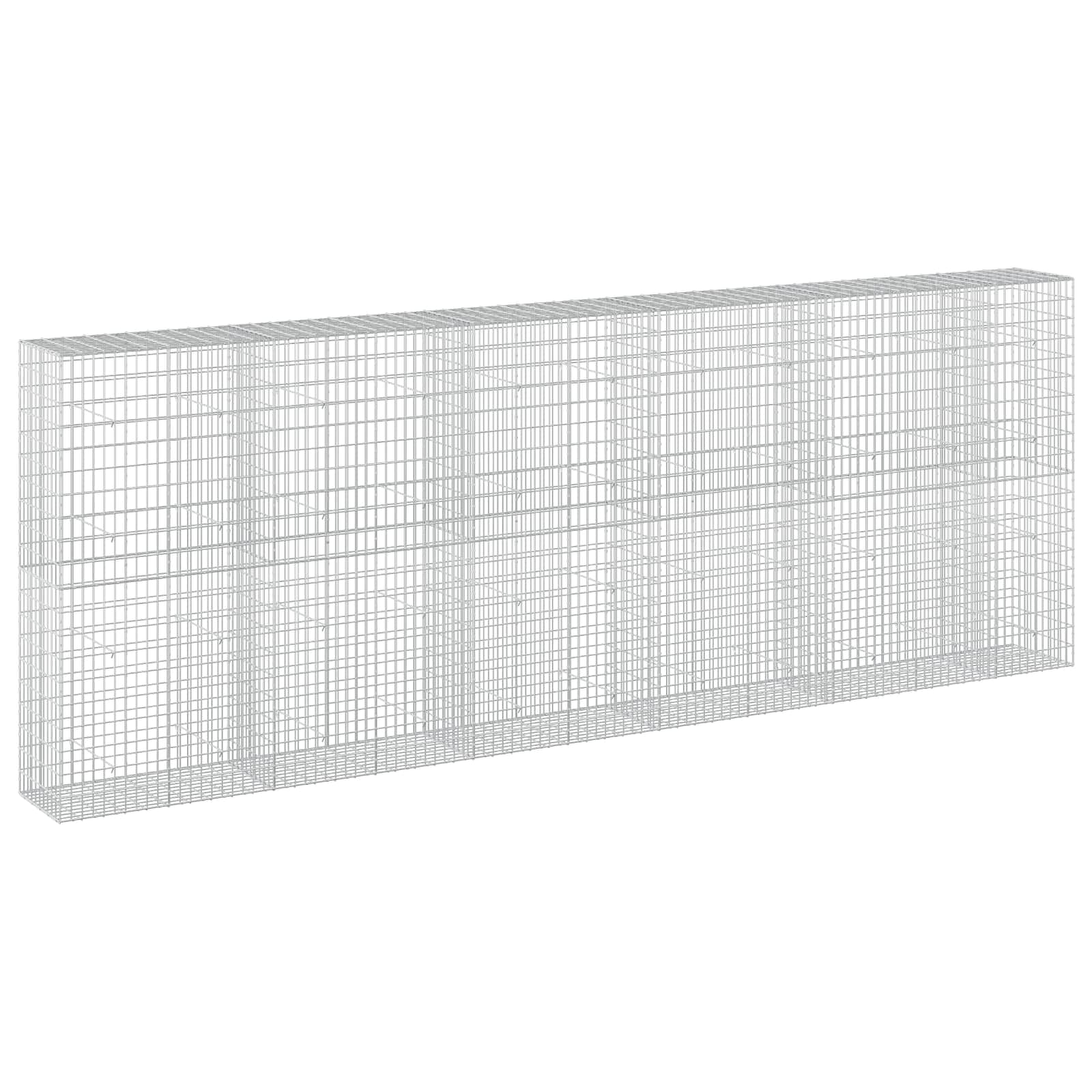 Gabione Mit 5 Mm Draht Und 5x10 Cm Maschen 550x50x200 Cm Vidaxl