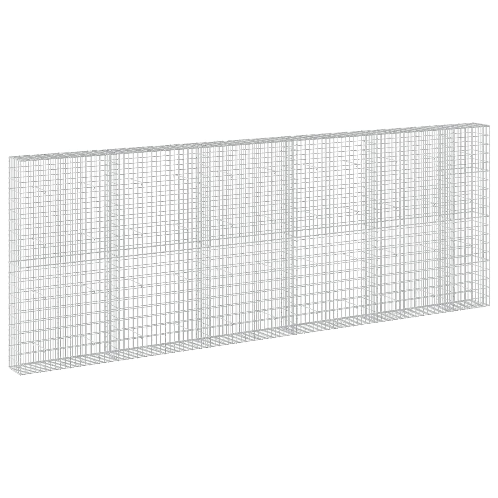Gabione Mit 5 Mm Draht Und 5x10 Cm Maschen 550x30x200 Cm Vidaxl