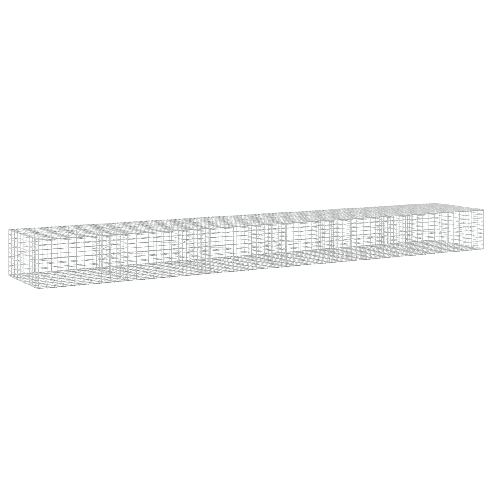 Gabione Mit 5 Mm Draht Und 5x10 Cm Maschen 600x100x50 Cm Vidaxl