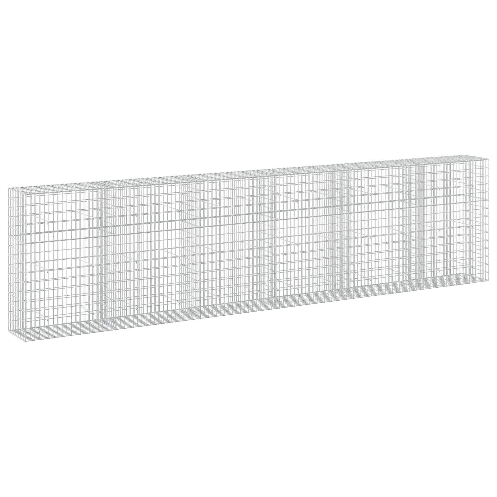 Gabione Mit 5 Mm Draht Und 5x10 Cm Maschen 600x50x150 Cm Vidaxl