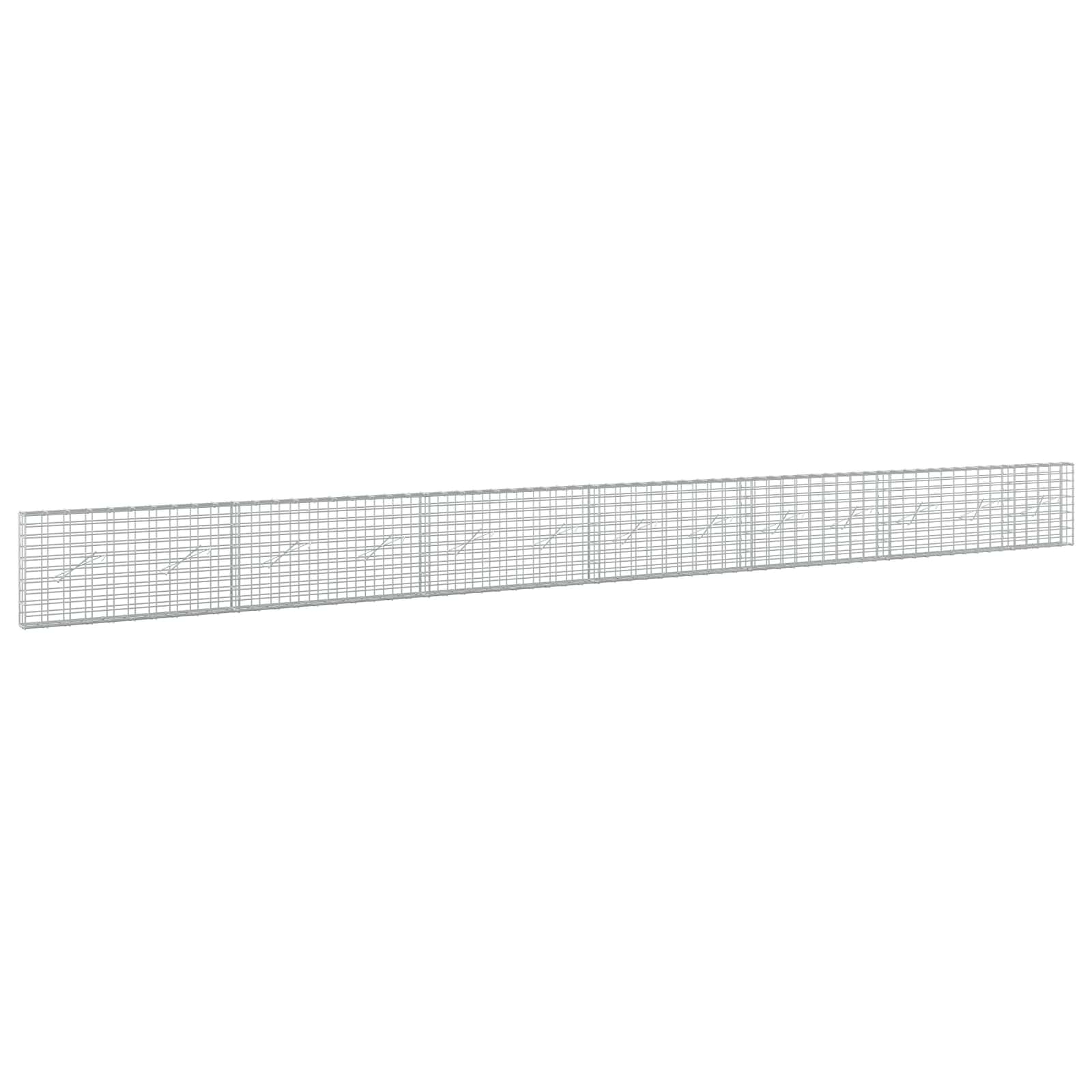 Gabione Mit 5 Mm Draht Und 5x10 Cm Maschen 650x10x50 Cm Vidaxl