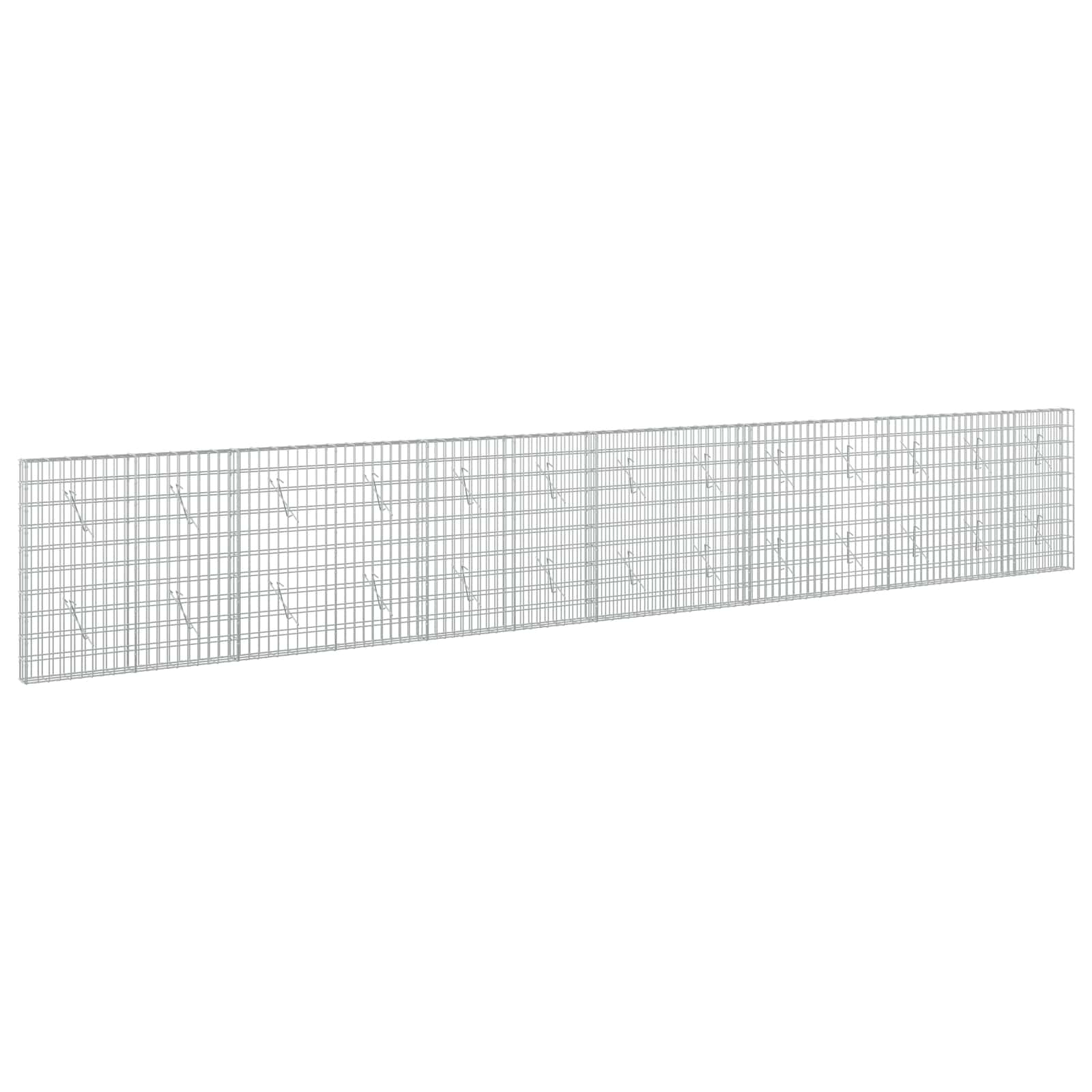 Gabione Mit 5 Mm Draht Und 5x10 Cm Maschen 650x10x100 Cm Vidaxl