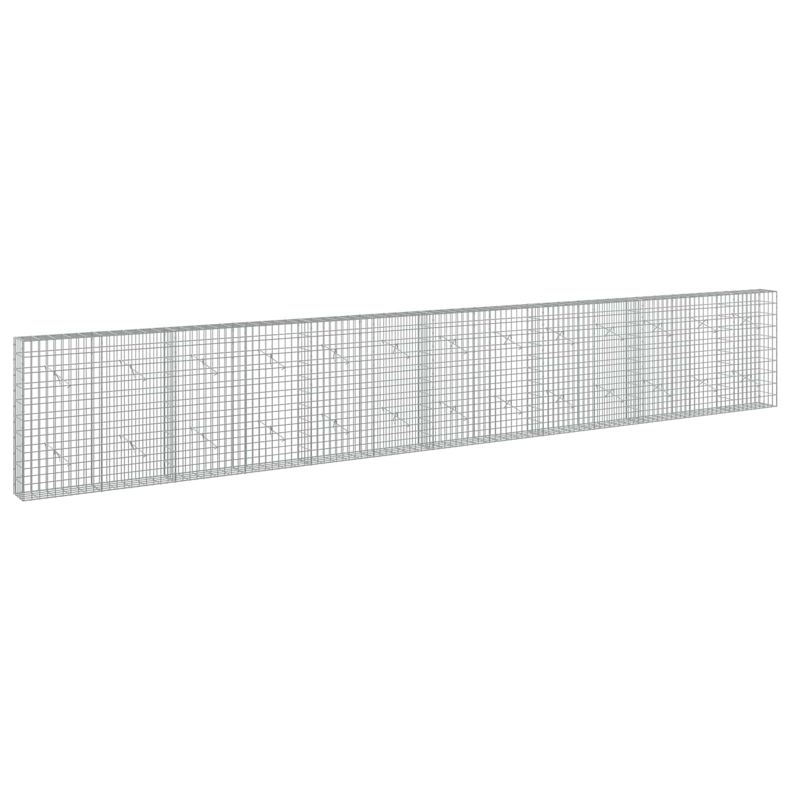Gabione Mit 5 Mm Draht Und 5x10 Cm Maschen 650x20x100 Cm Vidaxl